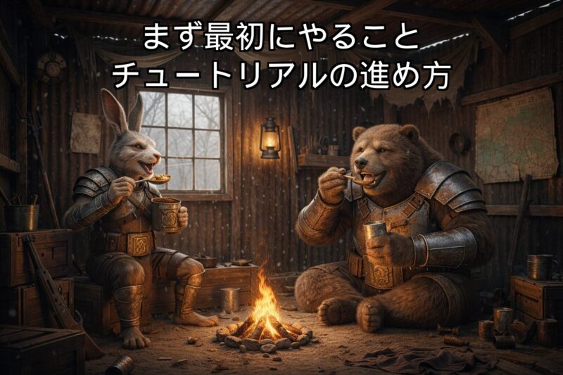 まず最初にやること チュートリアルの進め方