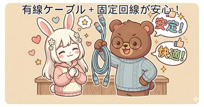 有線LANで安定した接続を得る方法