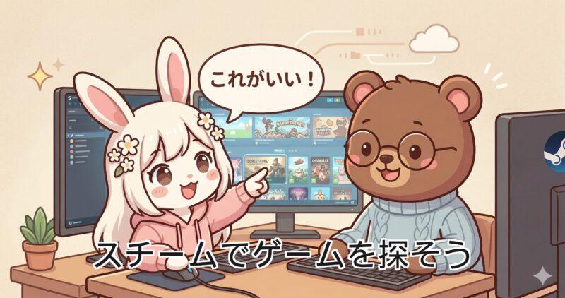 Steamでゲームを探す方法