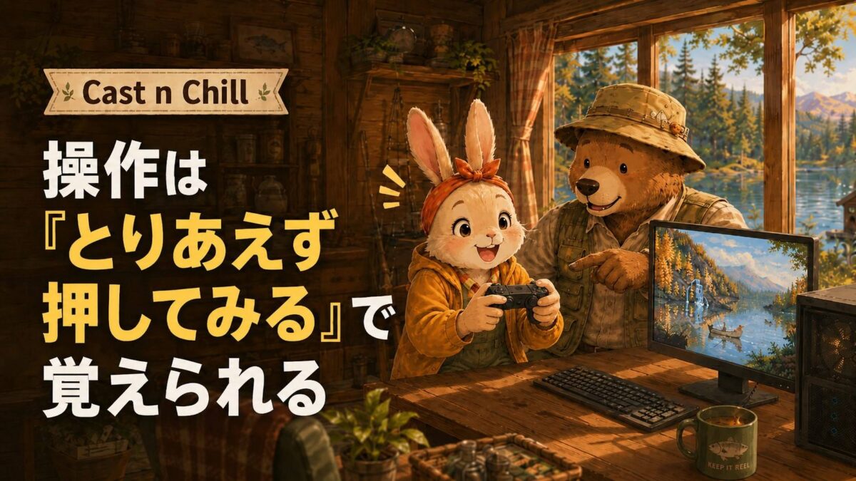 操作はとりあえず押してみるで覚えられる